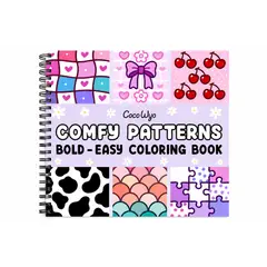 GENERICO - Cocowyo Comfy patterns Libro Para Colorear Bold Easy Coloring book