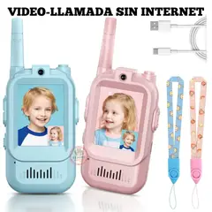 OEM - Walkie Talkie para Niños con VIDEOLLAMADA SIN WI FI Recargable
