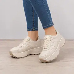 NEBULA - Zapatillas Urbanas Mujer Albella - Beige