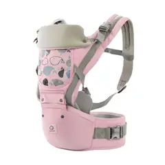 BABY BASICS - Canguro Ergonómico Ballena 3 en 1 - Rosado