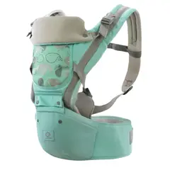 BABY BASICS - Canguro Ergonómico Ballena 3 en 1 - Verde