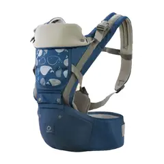 BABY BASICS - Canguro Ergonómico Ballena 3 en 1 - Azul