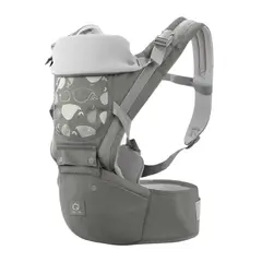BABY BASICS - Canguro Ergonómico Ballena 3 en 1 - Gris