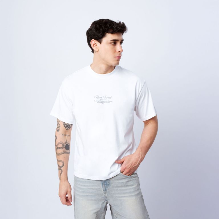 Polo Hombre Algodón Oversize Boxy Fit Cuello Redondo Bond
