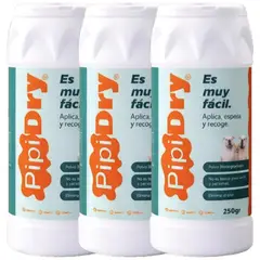 GENERICO - Absorbente De Orina Para Mascotas Pipidry 250g - Pack X3