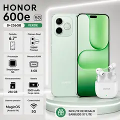 HONOR - CELULAR 600E 8RAM 256GB VERDE
