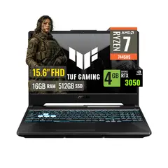 ASUS - Laptop Tuf Gaming A15 AMD Ryzen 7 7445HS 16GB DDR5 SSD 512GB RTX 3050 4GB 15.6 FHD FreeDOS