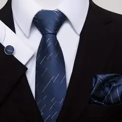 GENERICO - CORBATA HOMBRE VARON + PAÑUELO +GEMELOS