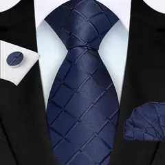 GENERICO - CORBATA HOMBRE VARON + PAÑUELO +GEMELOS