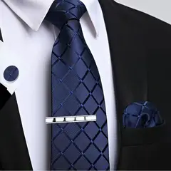 GENERICO - CORBATA HOMBRE VARON + PAÑUELO +GEMELOS