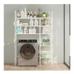 GRETAIL - Estante Organizador Lavadora Secadora Codos 5 Niveles 106cm Blanco II