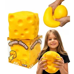 GENERICO - Squishy queso grande XXL Antiestrés Apretable