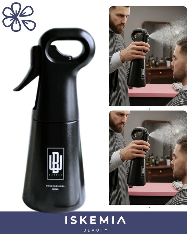 Spray Atomizador / Pulverizador de Agua Continua en Neblina para Cabello 300ml