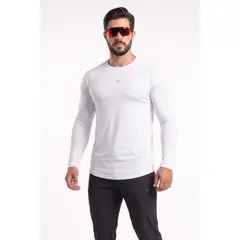 ALPHA FIT - Polo de Compresion deportivo - Ropa deportiva Hombre Gym running Alpha
