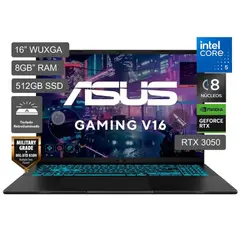 ASUS - Laptop Gamer V16 Intel Core 5 210H RTX3050-6GB 8GB RAM 512GB SSD 16" WUXGA Win11.