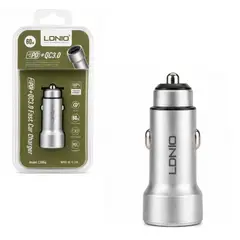 GENERICO - Cargador Rápido para Auto LDNIO C302-1 de 60W