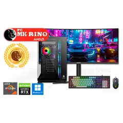 AMD - Computadora Ryzen 7 9700X FX-870 Pro 16GB 1TB SSD 34" RTX 5060 Ti 8GB Windows 11 Pro