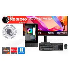 AMD - Computadora Ryzen 7 8700G FX-630M 16GB 1TB SSD 34" Radeon Windows 11 Pro