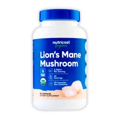 Nutricost - Lion's Mane Mushroom 2100MG - Melena de Leon 90 Capsulas
