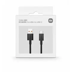 XIAOMI - Cable 6A Usb-a A Tipo C Nylon Trenzado 120w - Negro Para Redmi 13C