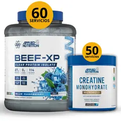 Applied Nutrition - PROTEÍNA DE CARNE BEEF XP DE BLUE RASPBERRY + CREATINA 250GR- PACK