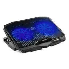 AIRBOOM - Cooler para Laptop Vortex 2 AB 007 17” 2 Ventiladores LED Azul