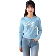GENERICO - Chompa Mujer Casual Chill Dom464-22 Cashimir Color Celeste