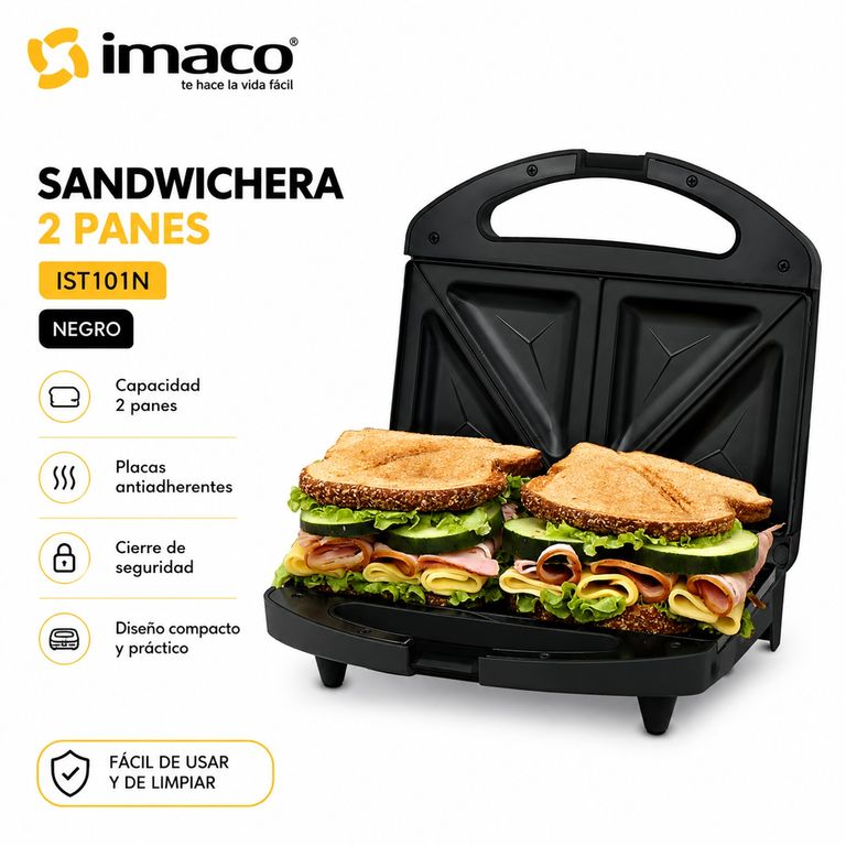 Sandwichera 2 panes 750w IST101N