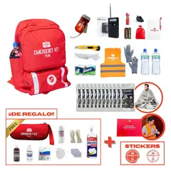 EMERGENCY KIT PERU - Mochila de Emergencia Equipada Office Full Hasta 12 Personas