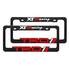 OEM - Marco De Placa TRD Deportivo 3D Negro 2Pcs