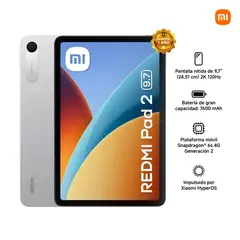 XIAOMI - Tablet Redmi Pad 2 4gb 128gb Plata 9.7".