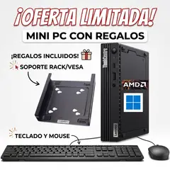LENOVO - ThinkCentre M75Q Gen2 AMD Ryzen 5-4650GE 3.30GHZ , 8GB de RAM, 256 GB SSD Reacondicionado