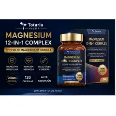 TOTALENERGIES - MAGNESIO 12 EN 1 TOTARIA HEALTH 700 MG - 120 CÁPSULAS