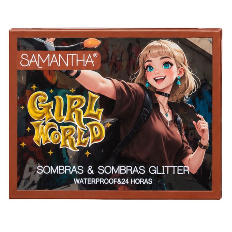 Paleta Sombras de Ojos Girl World Tono 03 - SAMANTHA