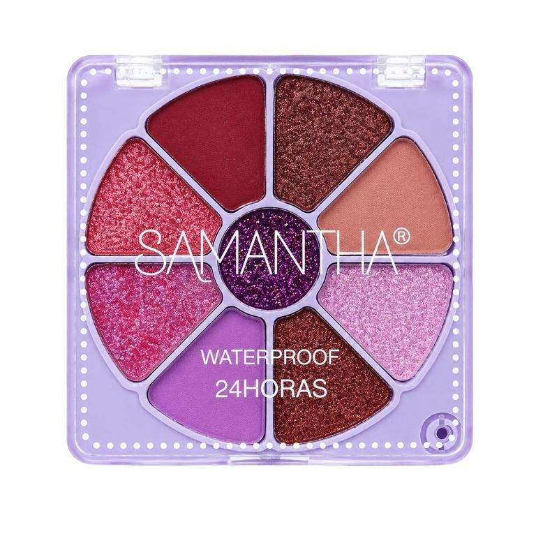 Mini Kit Sombras Rubor Iluminador Tono 02 - SAMANTHA