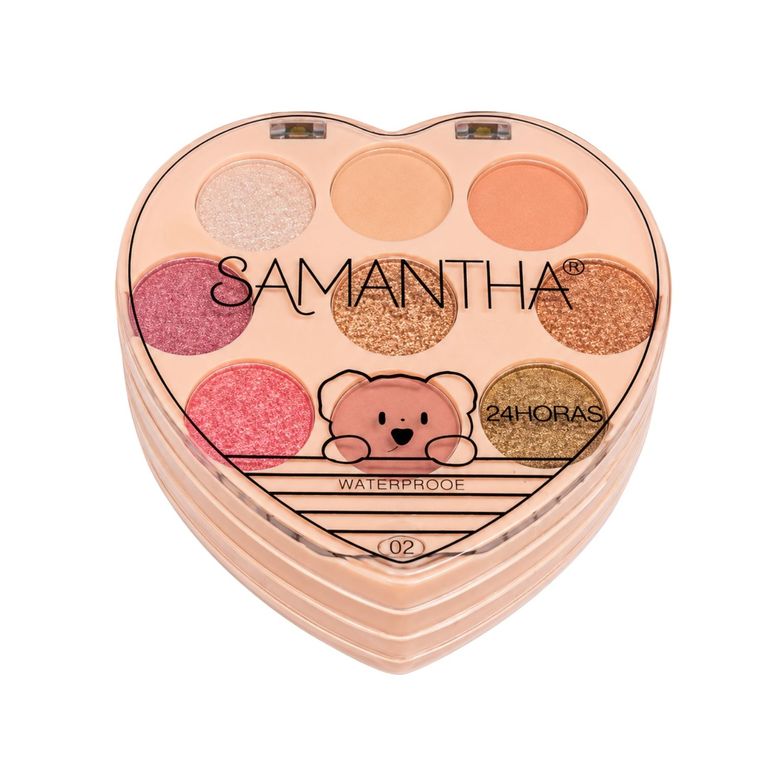 Kit De Maquillaje En Forma De Corazón Tono 02 - SAMANTHA