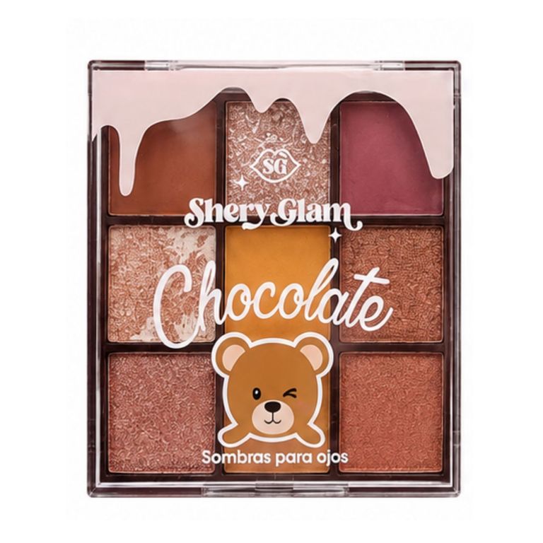 Paleta Sombra De Ojos Chocolate Osito Tono 01 - SHERY GLAM