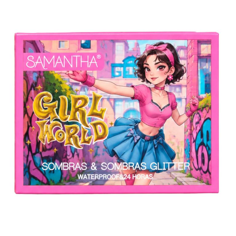 Paleta Sombras de Ojos Girl World Tono 02 - SAMANTHA