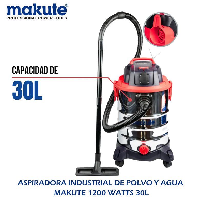 ASPIRADORA INDUSTRIAL DE POLVO Y AGUA 1200 W