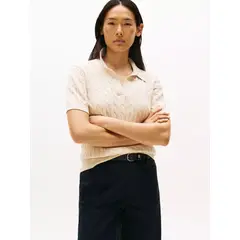 TOMMY HILFIGER - POLO W BETTY CABLE POLO