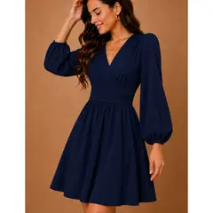 ANA RIVERO - Vestido Coctel Seda Drapeado