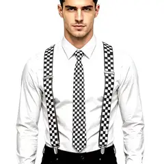 GENERICO - TIRANTES HOMBRE PANTALON + CORBATA