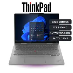 LENOVO - Laptop ThinkPad X1 2 en 1 Gen 10 Aura Edition, Core Ultra 7 258V, 32GB RAM, 1TB SSD M2, 14" Táctil