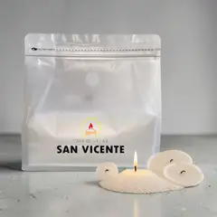GENERICO - Vela de arena blanca de 1kg + 10 mechas