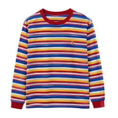 GENERICO - Polo Manga Larga Rayas para Disfraz Muñeco Diabólico Halloween Talla M Unisex