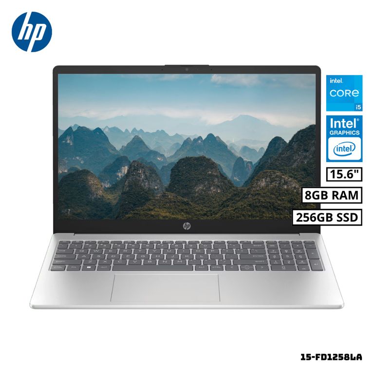 LAPTOP 15-FD1258LA 15.6 FHD INTEL CORE i5-120U 8GB RAM 256GB SSD