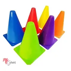 GENERICO - Pack de 12 Conos de Entrenamiento 25 cm Colores Surtidos para Fútbol, Agilidad y Deportes