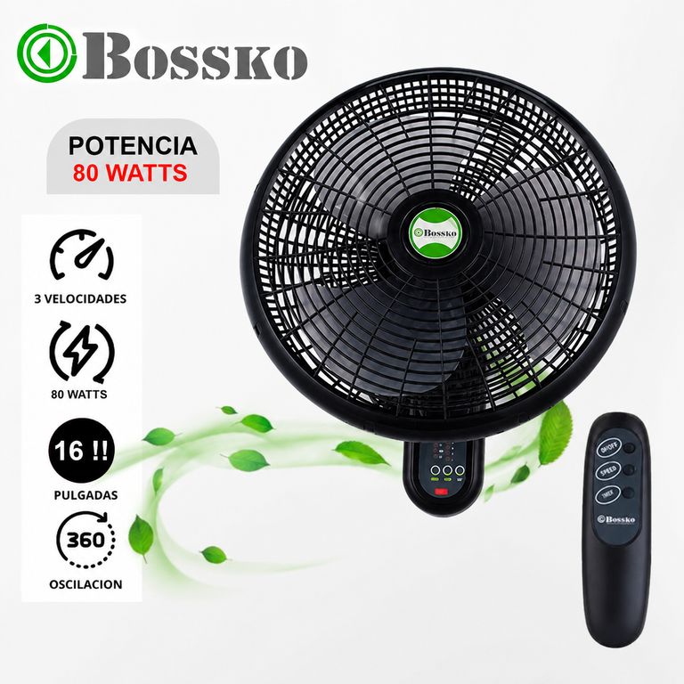 VENTILADOR DE PARED 16pulg CON CONTROL REMOTO