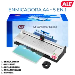 AL - Enmicadora Laminadora A4 ALE - 5 en 1 (125 Micrones)