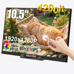 NSEOVS - Monitor Portátil Táctil 10.5'' 1280p 60Hz
